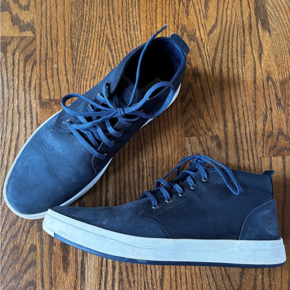 Men's Timberland Davis Square Navy Blue Casual Sneakers